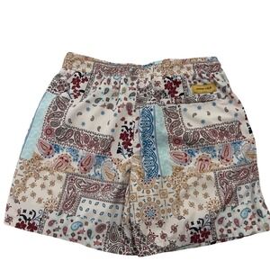 Maison‎ Article Men's Patchwork Paisley Swim Trunks Shorts Size LG